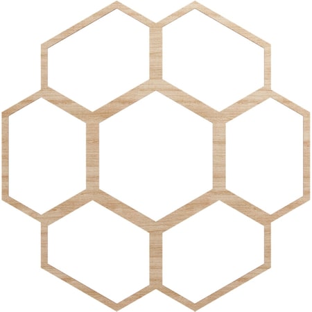 Ekena Millwork Florin Wood Fretwork Pierced Ceiling Medallion, Alder, 38"OD x 16 1/4"ID x 1/4"T CMWP38X38X0250FOAL